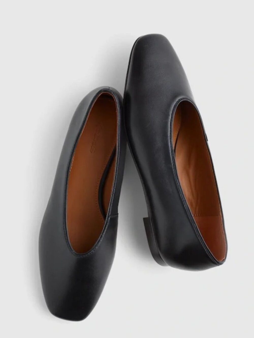 Madewell Black Square Toed Ballet Flats